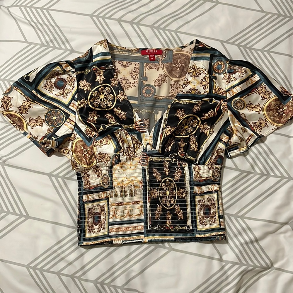 Guess Print Crop Top